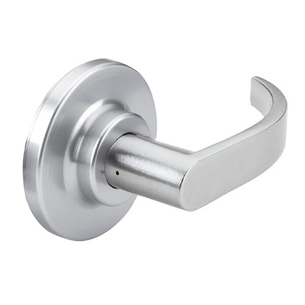 Grade 2 Cylindrical Lock, 01-Single Dummy, LC-Lever, E-Stepped Rose, Satin Chrome